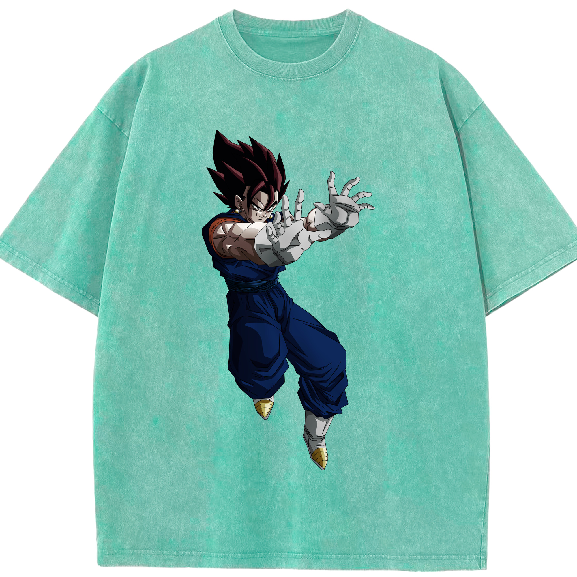 （画像用） ドラゴンボール ベジット DRAGON BALL Vegetto 綿100% ヴィンテージ風 半袖Tシャツ（フロントプリント）